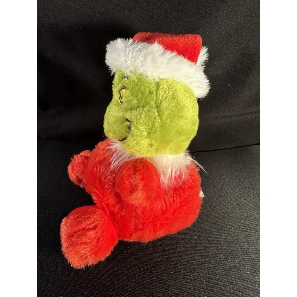 Aurora World Plush -Dr. Seuss Palm Pals Grinch Santa 5” and mini 8” pillow (K)